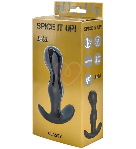 Анальная пробка Spice It Up Classy серая фото 2
