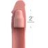 Насадка для увеличения члена PipeDream Fantasy X-Tensions Elite 6 Extension With Strap телесная фото 2