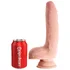 Фаллоимитатор с мошонкой на присоске King Cock Triple Density 18 см телесный фото 4