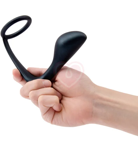 Анальная пробка с эрекционным кольцом Ringer Cock Ring Plug чёрный фото 6