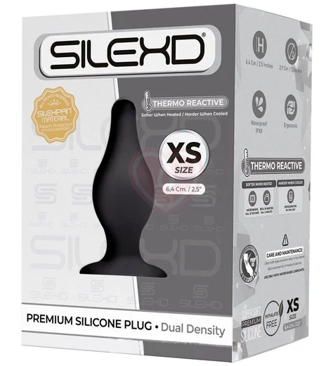 Маленькая анальная пробка SilexD Premium Silicone Plug XS фото 2