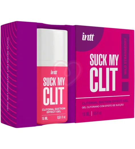 Жидкий вибратор для клитора Intt Suck My клубника 15 мл фото 3