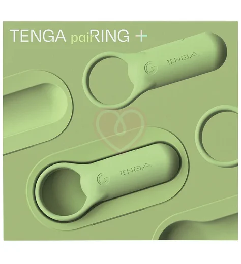 Эрекционное кольцо с усиленной вибрацией Tenga PaiRing+ лайм фото 8