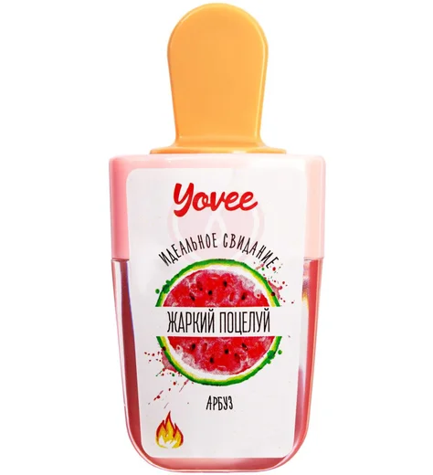 Бальзам для губ разогревающий Yovee Жаркий поцелуй с ароматом арбуза 5 мл фото 1