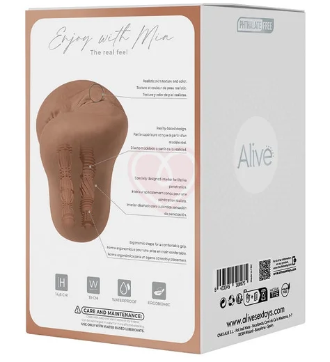 Мастурбатор анус и вагина Cnex Alive Mia телесный фото 7