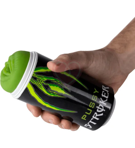 Мастурбатор вагина в банке энергетика Cnex Alive Monster Masturbator зелёный фото 3