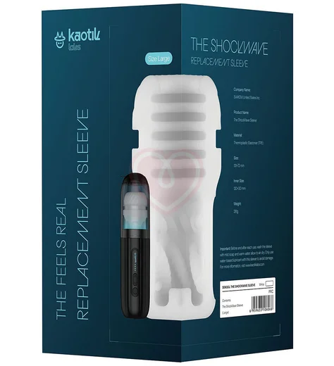 Сменный рукав для мастурбатора Svakom Kaotik Labs ShockWave Large белый фото 4