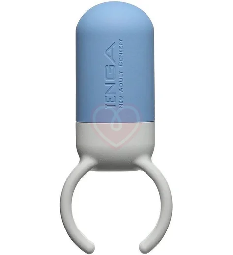Эрекционное кольцо с вибрацией Tenga Svr One Blue голубое фото 1