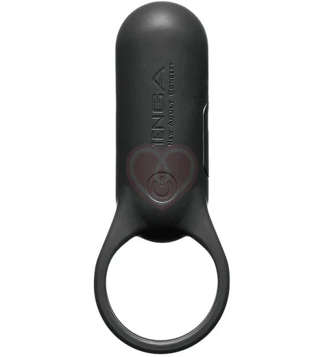 Эрекционное кольцо с вибрацией Tenga Svr+ Black чёрное фото 1