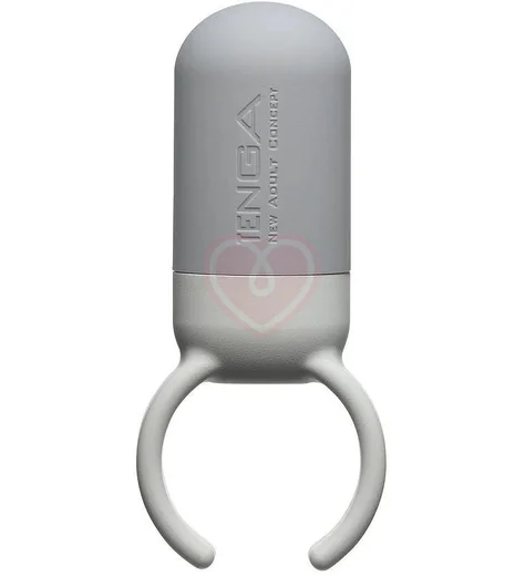 Эрекционное кольцо с вибрацией Tenga Svr One Gray серое фото 1