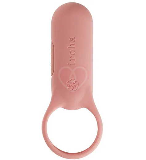 Эрекционное кольцо с усиленной вибрацией Iroha PaiRing+ Coral Pink коралл фото 1