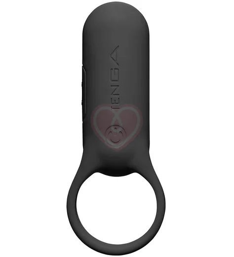 Эрекционное кольцо с усиленной вибрацией Tenga PaiRing+ чёрное фото 1
