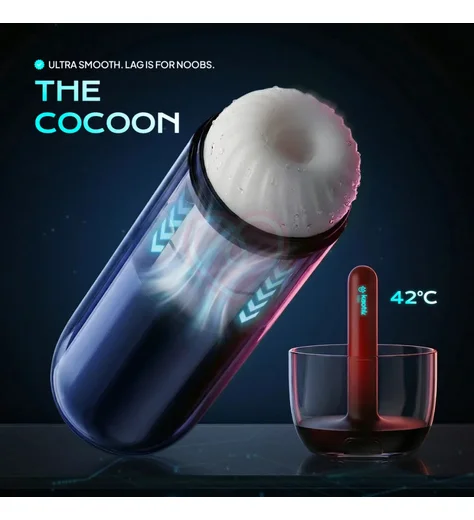 Вибромастурбатор с нагревом и движениями Svakom Kaotik Labs Cocoon фото 11