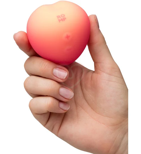 Вакуумный стимулятор в форме персика Romp Pink Peach фото 4