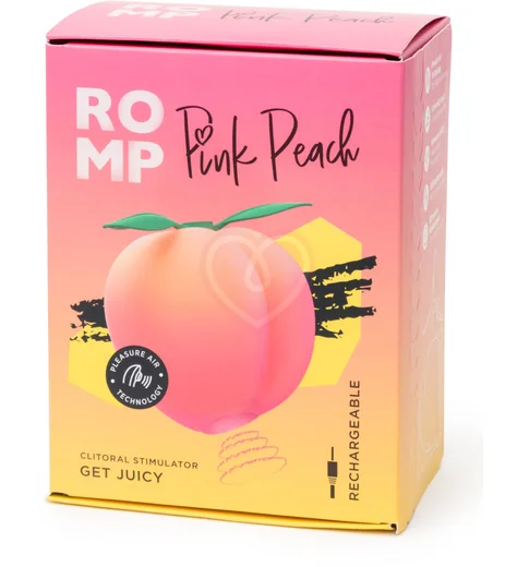 Вакуумный стимулятор в форме персика Romp Pink Peach фото 13