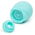 Вакуумный стимулятор в форме розы Romp Rose Glow голубой фото 4