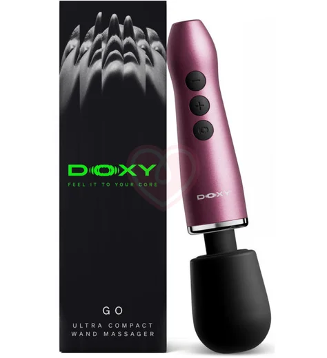 Массажёр с алюминиевым корпусом Doxy Go 2.0 розовый фото 7