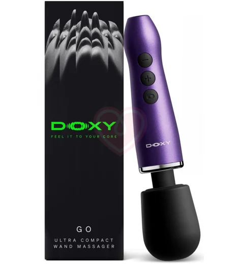 Массажёр с алюминиевым корпусом Doxy Go 2.0 фиолетовый фото 7