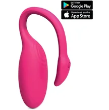 Вибратор Magic Motion Flamingo Pro с управлением со смартфона розовый