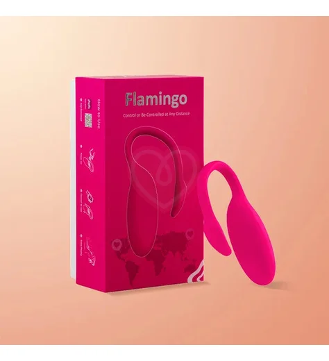 Вибратор Magic Motion Flamingo Pro с управлением со смартфона розовый фото 3