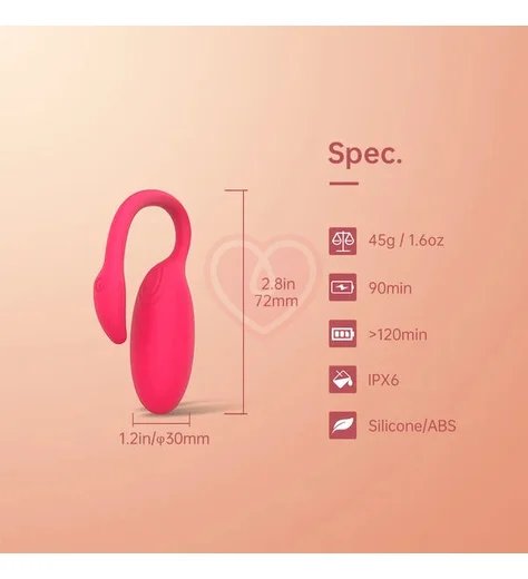 Вибратор Magic Motion Flamingo Pro с управлением со смартфона розовый фото 9
