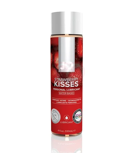 Съедобный лубрикант System JO H2O Flavored Strawberry Kiss с ароматом Клубника 120 мл фото 1