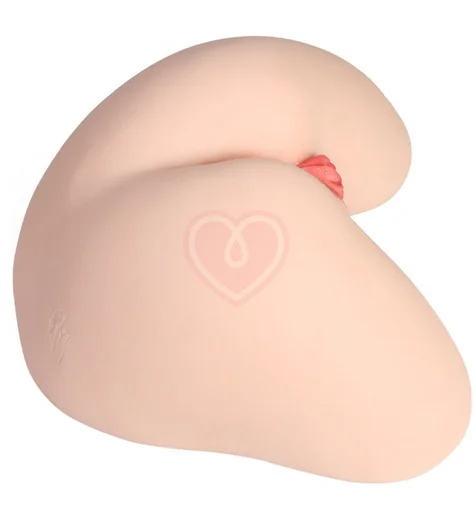 Мастурбатор-полуторс с вагиной и анусом Kokos Jenny Onahole Real Vagina с двойным слоем и вибрацией фото 4