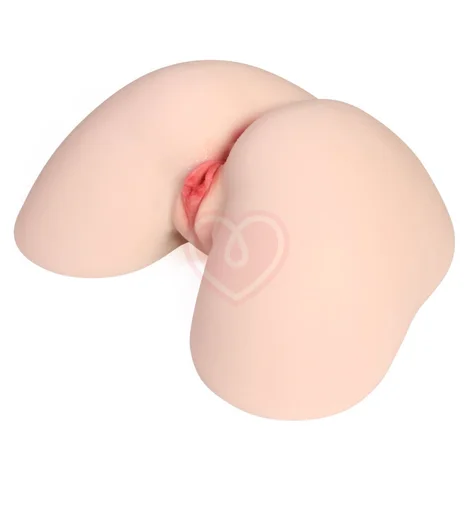 Мастурбатор-полуторс с вагиной и анусом Kokos Jenny Onahole Real Vagina с двойным слоем и вибрацией фото 5