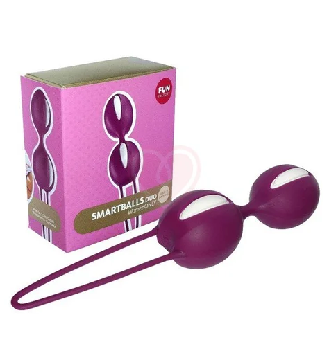 Вагинальные шарики Fun Factory Smartballs Duo фиолетовые фото 3