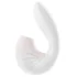Вибратор с вакуумным стимулятором Satisfyer Supernova белый фото 2