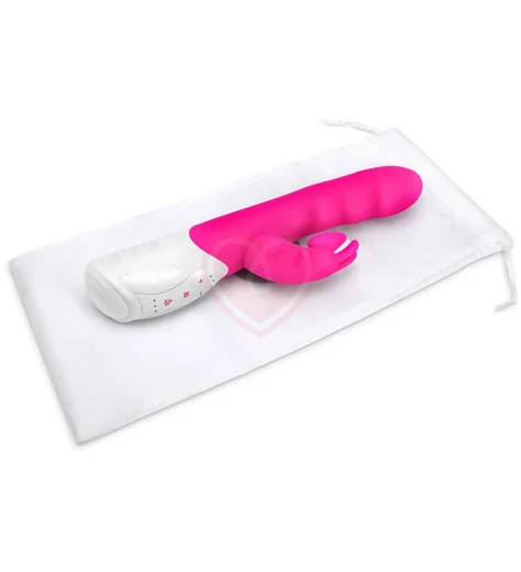 Вибратор-кролик с эффектом всасывания Clitoral Suction Rabbit розовый фото 7