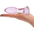 Стеклянная анальная пробка Glas Rosebud с розочкой фото 4