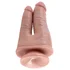 Фаллоимитатор для двойного проникновения King Cock Double Penetrator телесный фото 2