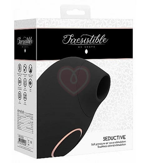 Бесконтактный клиторальный стимулятор Irresistible Seductive чёрный фото 2