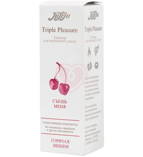 Эликсир для орального секса Juleju Triple Pleasure Горячая вишня 130 г фото 6