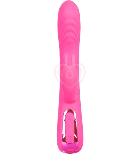 Вибратор-кролик с подвижной головкой Elite Rocking Rabbit розовый фото 3