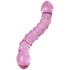 Двусторонний стеклянный фаллоимитатор с пупырышками Sexus Glass Double Pleasure фото 4