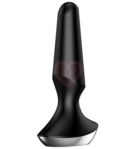 Анальная вибропробка Satisfyer Plug Ilicious 2 с приложением чёрная фото 4