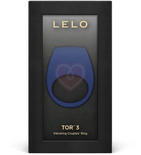 Эрекционное виброкольцо Lelo Tor 3 с управлением от приложения синее фото 4