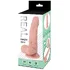 Силиконовый реалистичный фаллоимитатор с изгибом Real Basic Toy 17,5 см фото 4