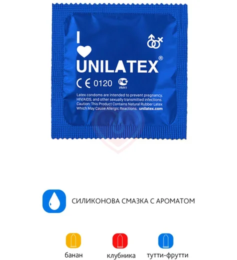 Ароматизированные презервативы Unilatex Multifrutis цветные 144 шт фото 5