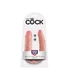 Двухсторонний фаллоимитатор King Cock U-Shaped Double средний телесный фото 4