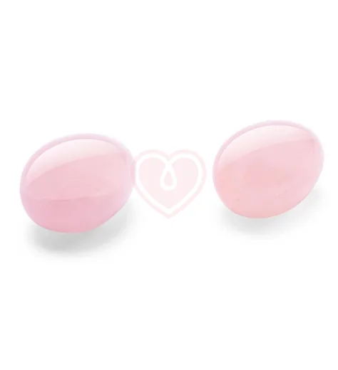 Вагинальные шарики Le Wand Crystal Yoni Eggs розовый кварц фото 4