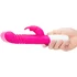 Вибратор-кролик с пульсирующей головкой Slim Shaft Thrusting G-Spot Rabbit розовый фото 4