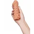 Насадка с шариками и отверстием для мошонки Kokos Cock Sleeve CS010-M фото 3