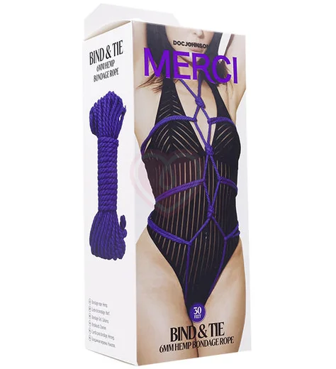 Верёвка для связывания Doc Johnson Merci Bind Tie 9 м фиолетовая фото 2