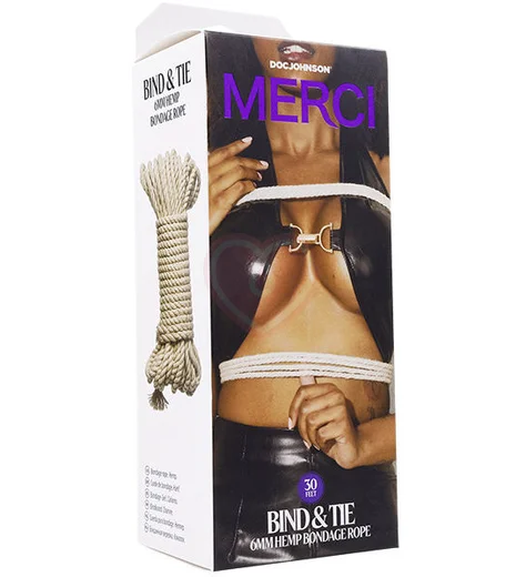Верёвка для связывания Doc Johnson Merci Bind Tie 9 м бежевая фото 2