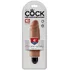 Вибратор King Cock Vibrating Stiffy 15 см мулат фото 2