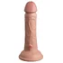 Реалистичный фаллоимитатор King Cock Ellite Dual Density 15 см телесный фото 2
