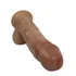 Реалистичный фаллоимитатор на присоске Silexd Model 1 Premium Real Skin телесный 21 см фото 5